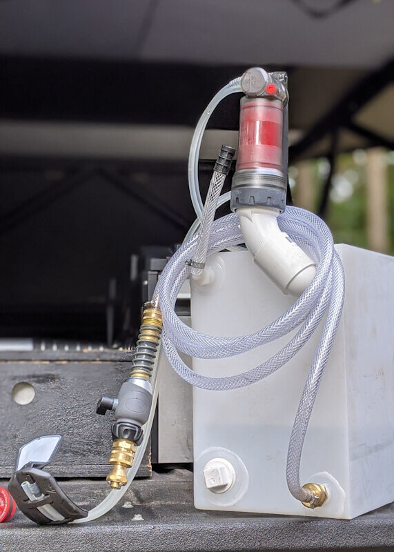 Overland Shower A DIY Camping Shower and Water Container Take The Truck