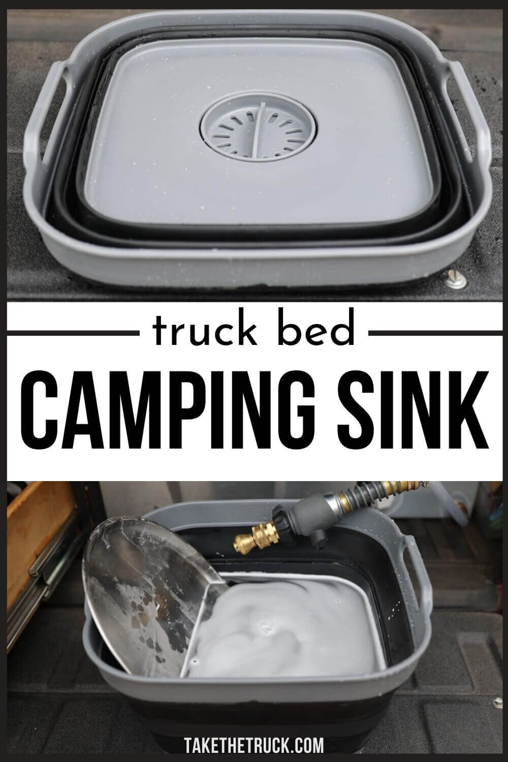 Looking for some great portable camping sink ideas? This post can help, whether you need a backpacking sink, collapsible camping sink, truck bed camping sink, or car, suv, or minivan camping sink!