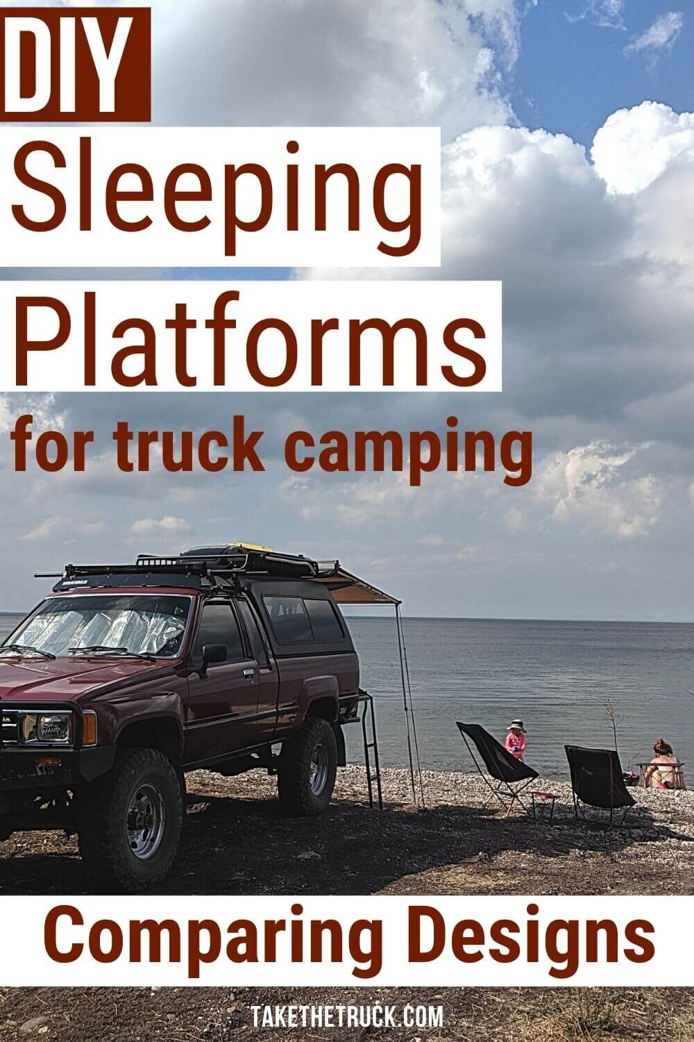 Guide and Tips for choosing a DIY sleeping platform for truck bed camping.