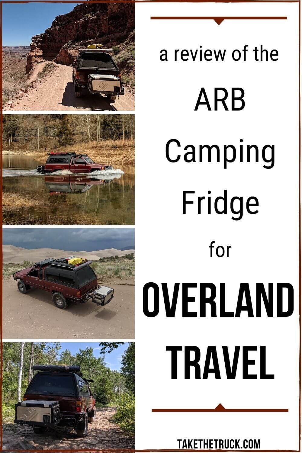 A review of the best fridge for overlanding - the ARB Elements Fridge. It's a weatherproof camping fridge great for truck camping.