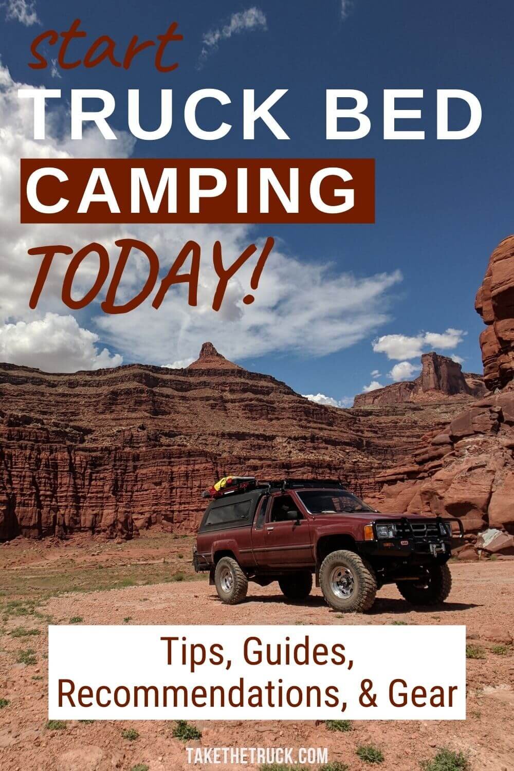 This post is full of all you need to get started truck bed camping or truck shell camping from your pickup - truck camping tips, simple setup ideas, advice on wild camping, plus more!