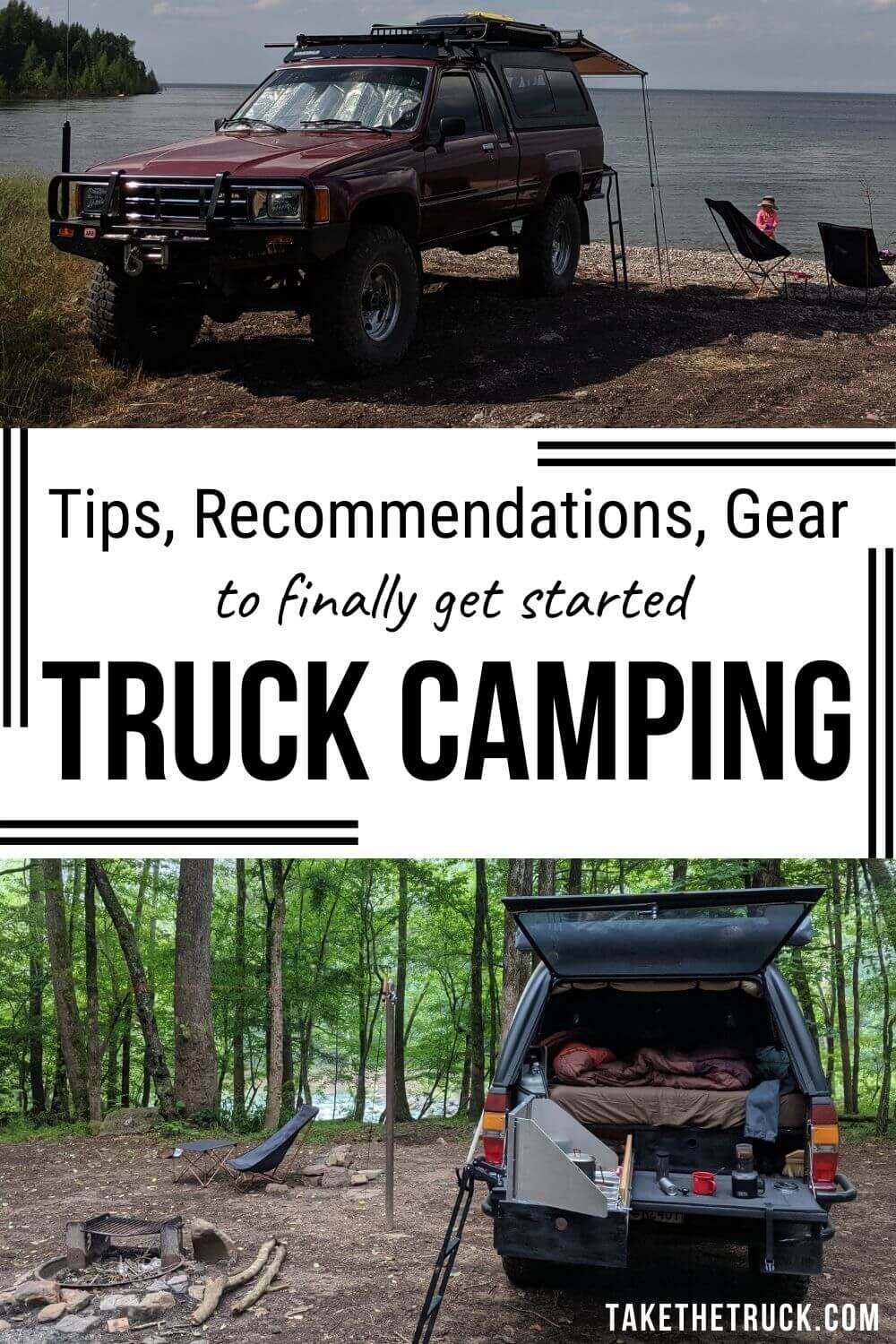 This post is full of all you'll need to get started truck bed camping or truck shell camping from your pickup - truck camping ideas, simple setup tips, advice on wild camping, plus more!