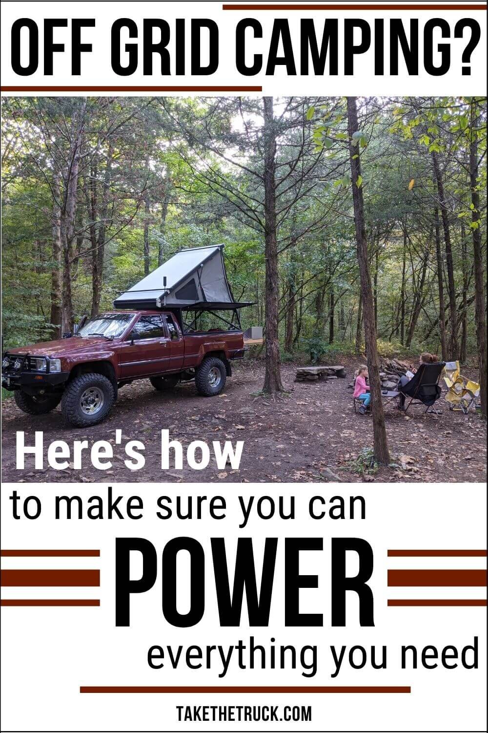 This post helps you calculate your power consumption while camping so you can select the right camping power supply for your needs, whether in a van, truck bed, suv, or other camper. 