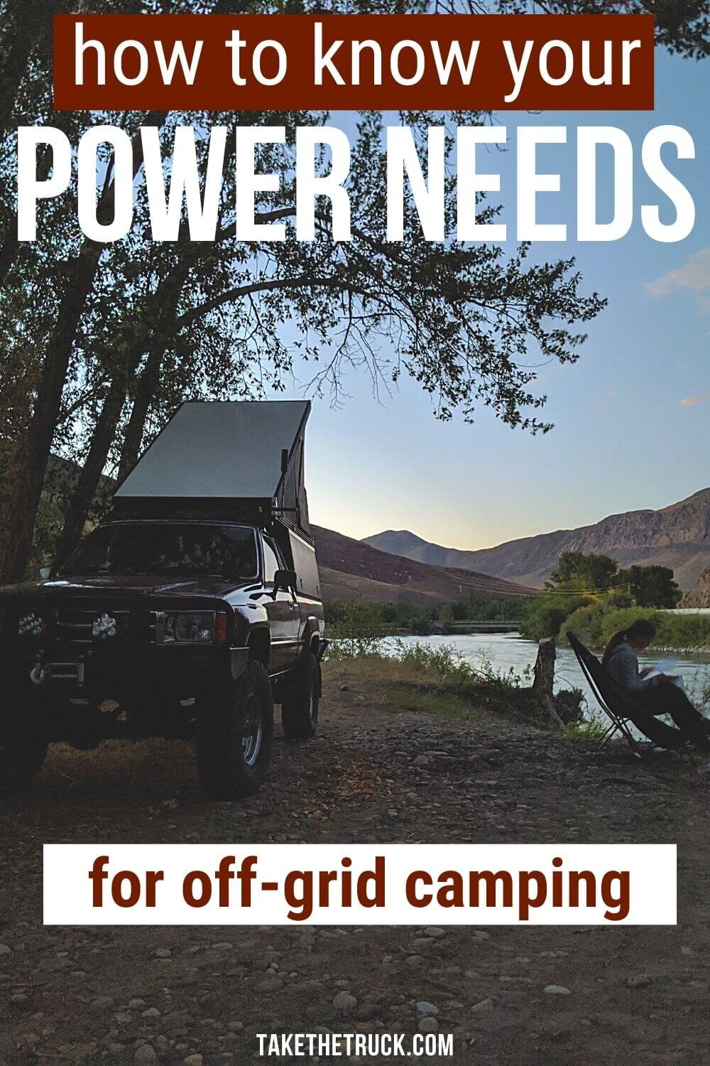 This post will help you calculate your power consumption while camping so you can select the right camping power supply for your needs, whether in a van, truck bed, suv, or other camper. 