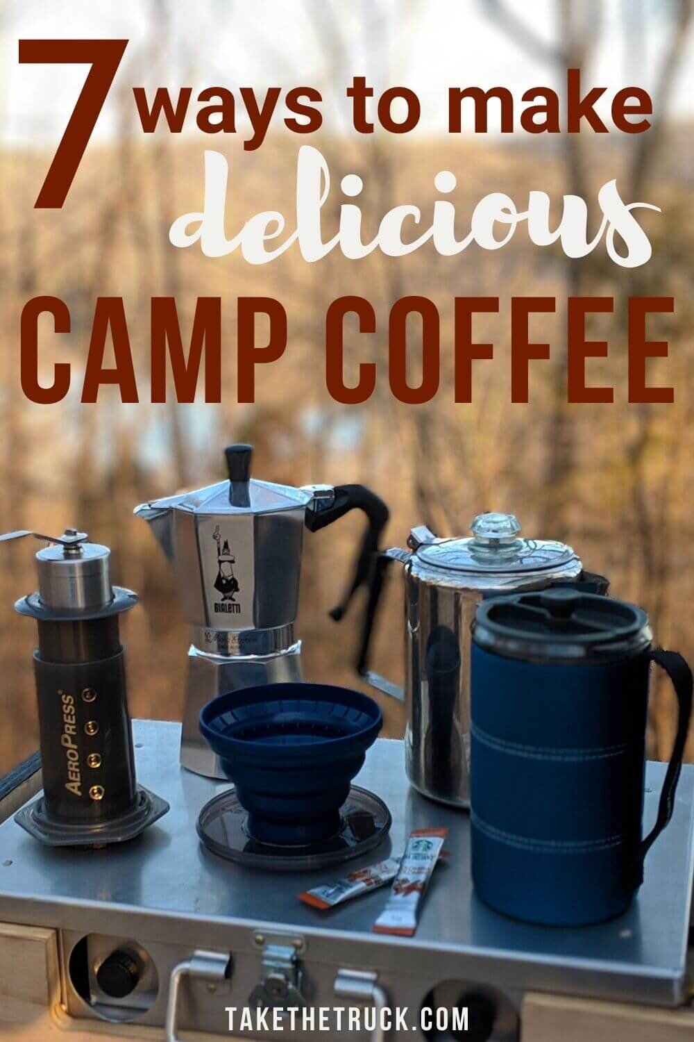 Knowing how to make camping coffee is a must for any camping trip! This guide gives step-by-step instructions on 7 different ways to make delicious camp coffee.