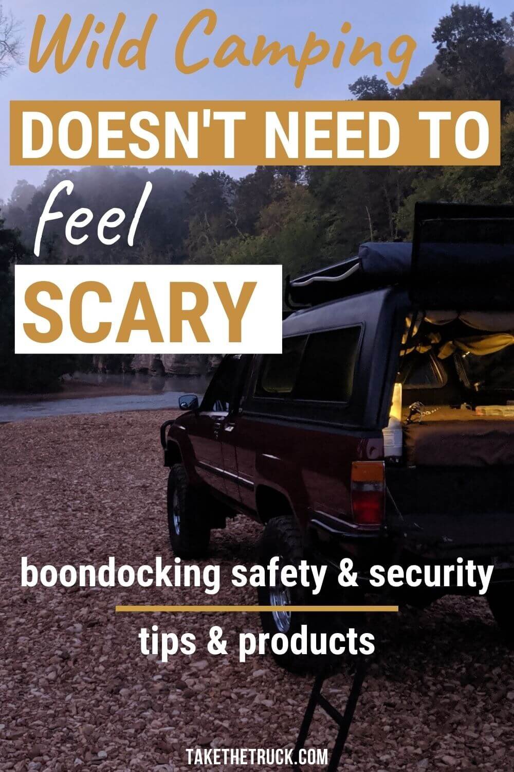 Is boondocking safe? This post is all about camp security and wild camping safety while boondocking. Lots of camping safety tips and ideas on feeling secure while camping off grid are given.