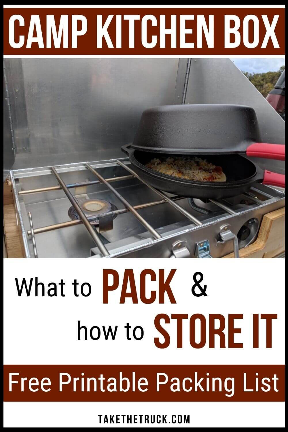 Guide for setting up a cheap camping kitchen.