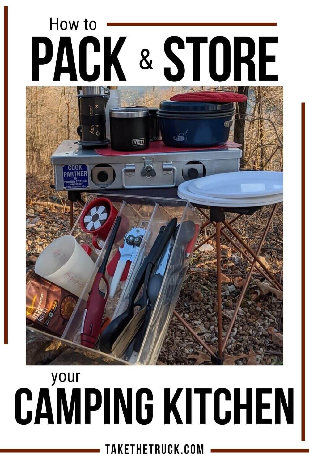 Tips for setting up a cheap camp kitchen.