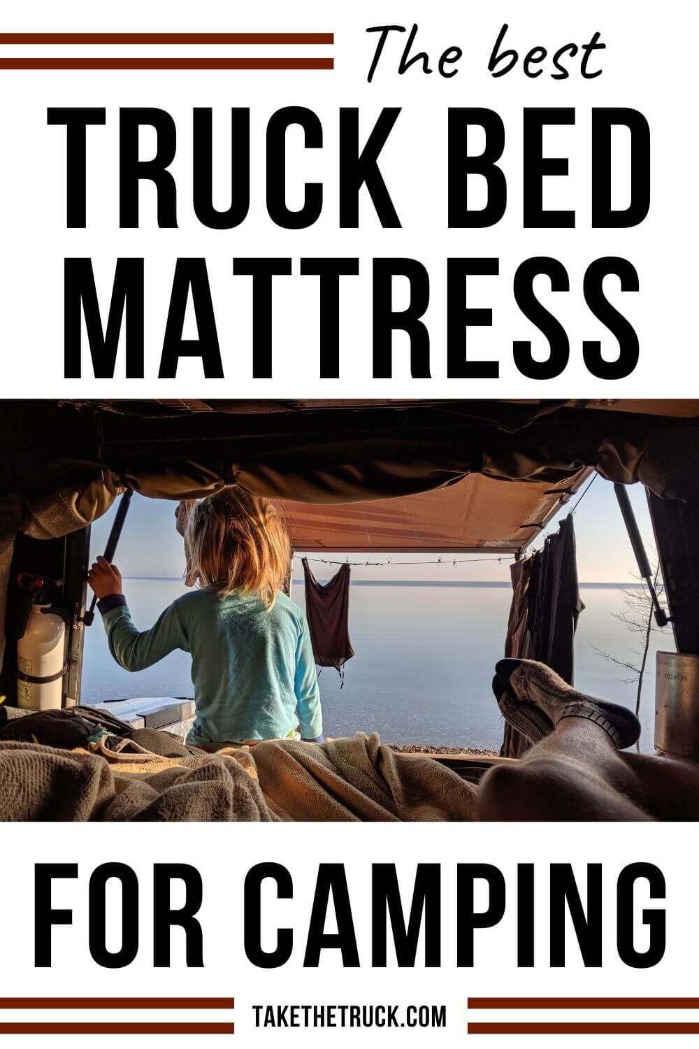 Searching for a truck bed mattress for camping? This tri fold camping mattress is the perfect foam or memory foam mattress for your truck bed, SUV, car, campervan, or small camper! 