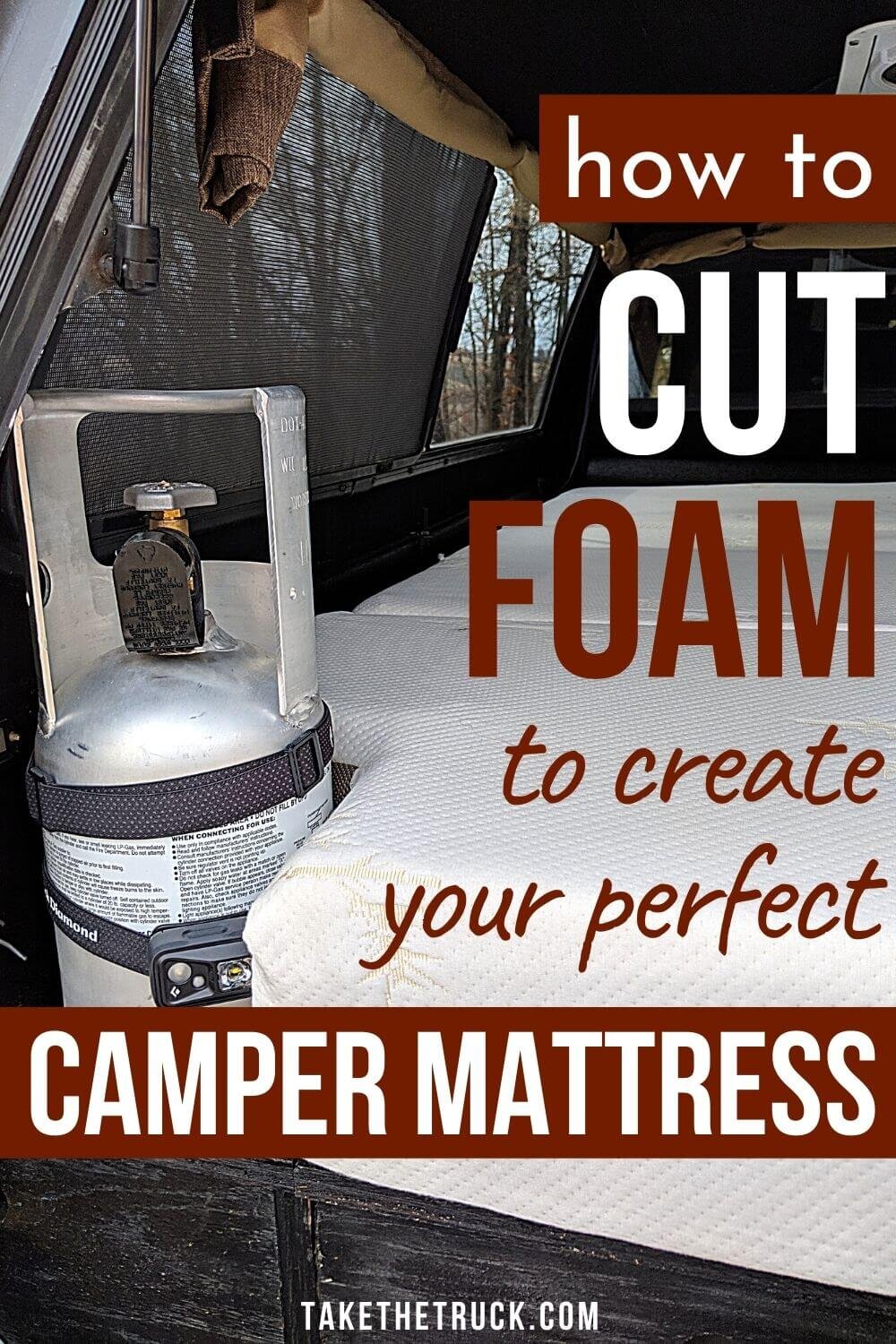 If you want to know how to cut foam, read this post. Cutting foam or memory foam as a DIY project at home is really easy to do! We made the perfect camping mattress by knowing how to cut foam.