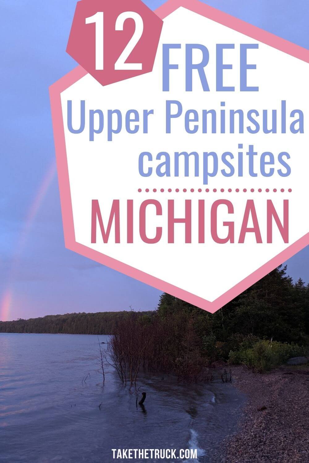 Check out these 12 free camping areas in Michigan’s Upper Peninsula if you’re planning a budget road trip around Michigan or an upper peninsula camping trip! Camp for free in the Upper Peninsula!