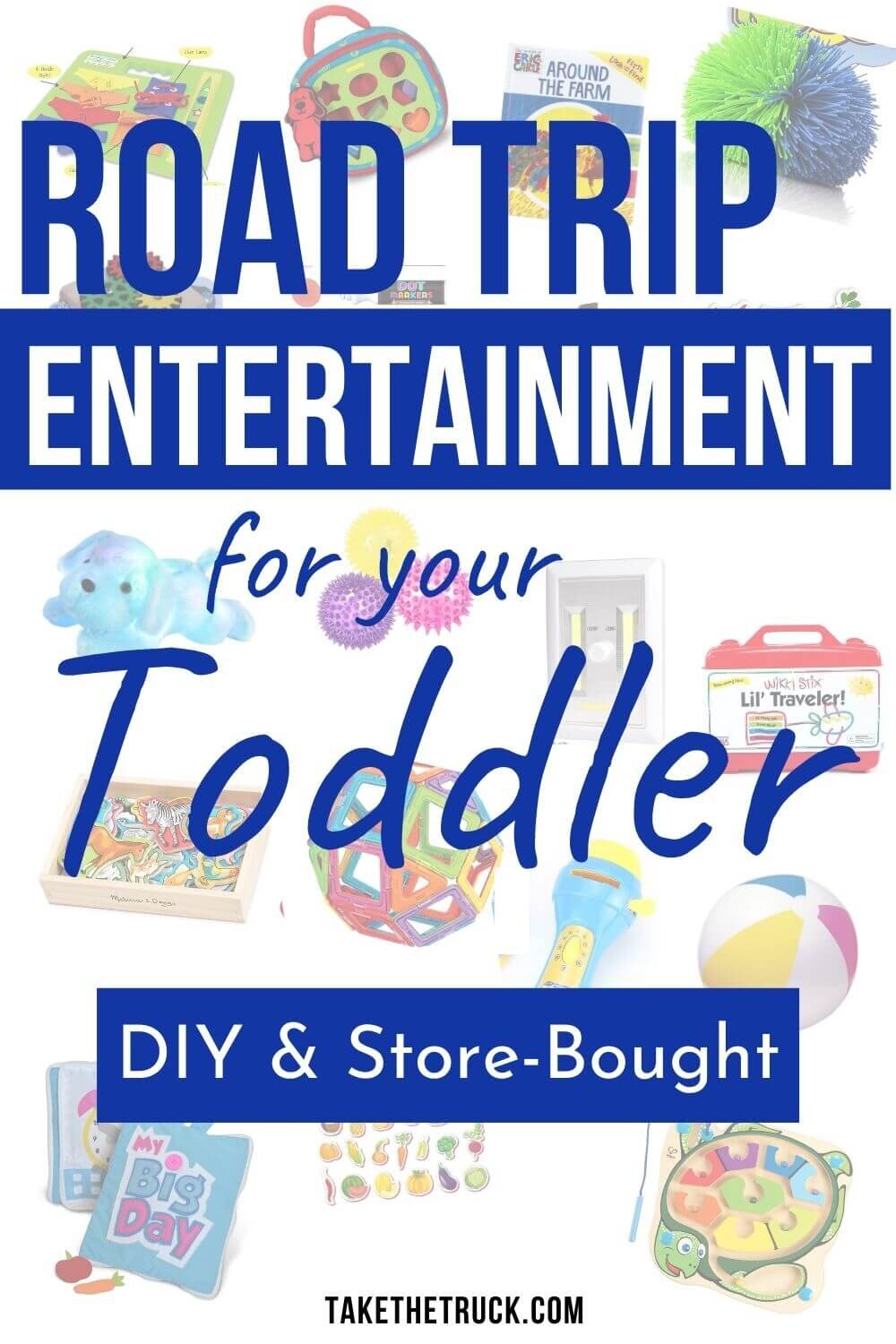 This post is full of great road trip activities for toddlers, whether you’re looking for DIY road trip activities or for the best travel toys to purchase as road trip entertainment for your toddler.