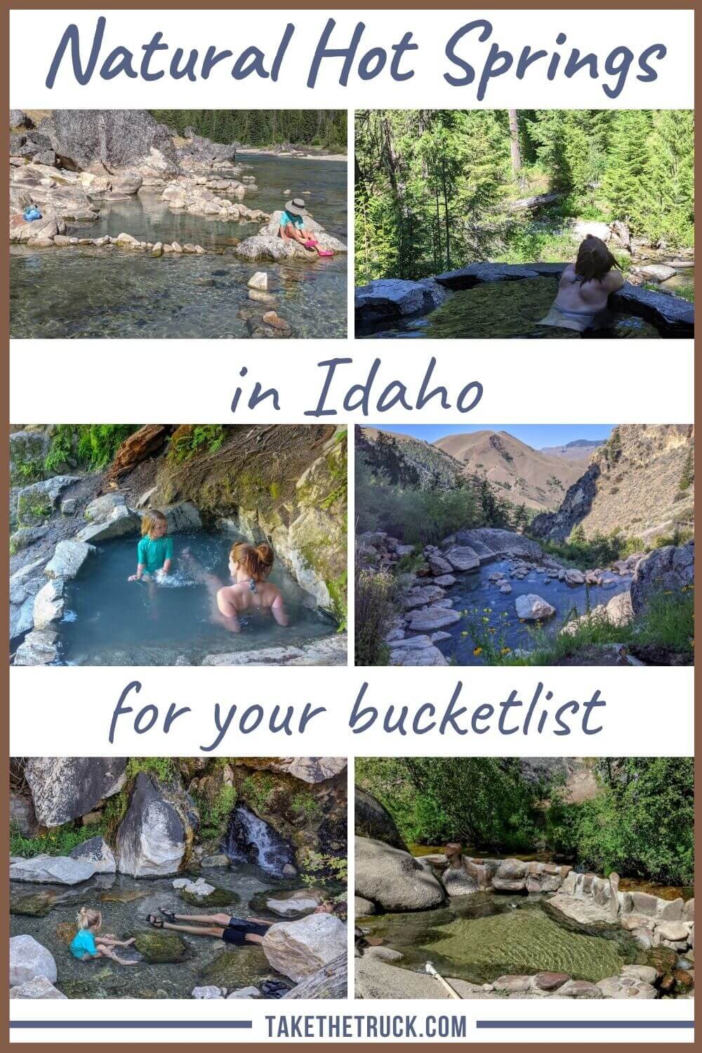 Check out these 5 awesome natural hot springs in Idaho - Goldbug, Sacajawea, Weir Creek, Trail Creek, and Rocky Canyon Hot Springs. Add these hot springs to your Idaho road trip list!