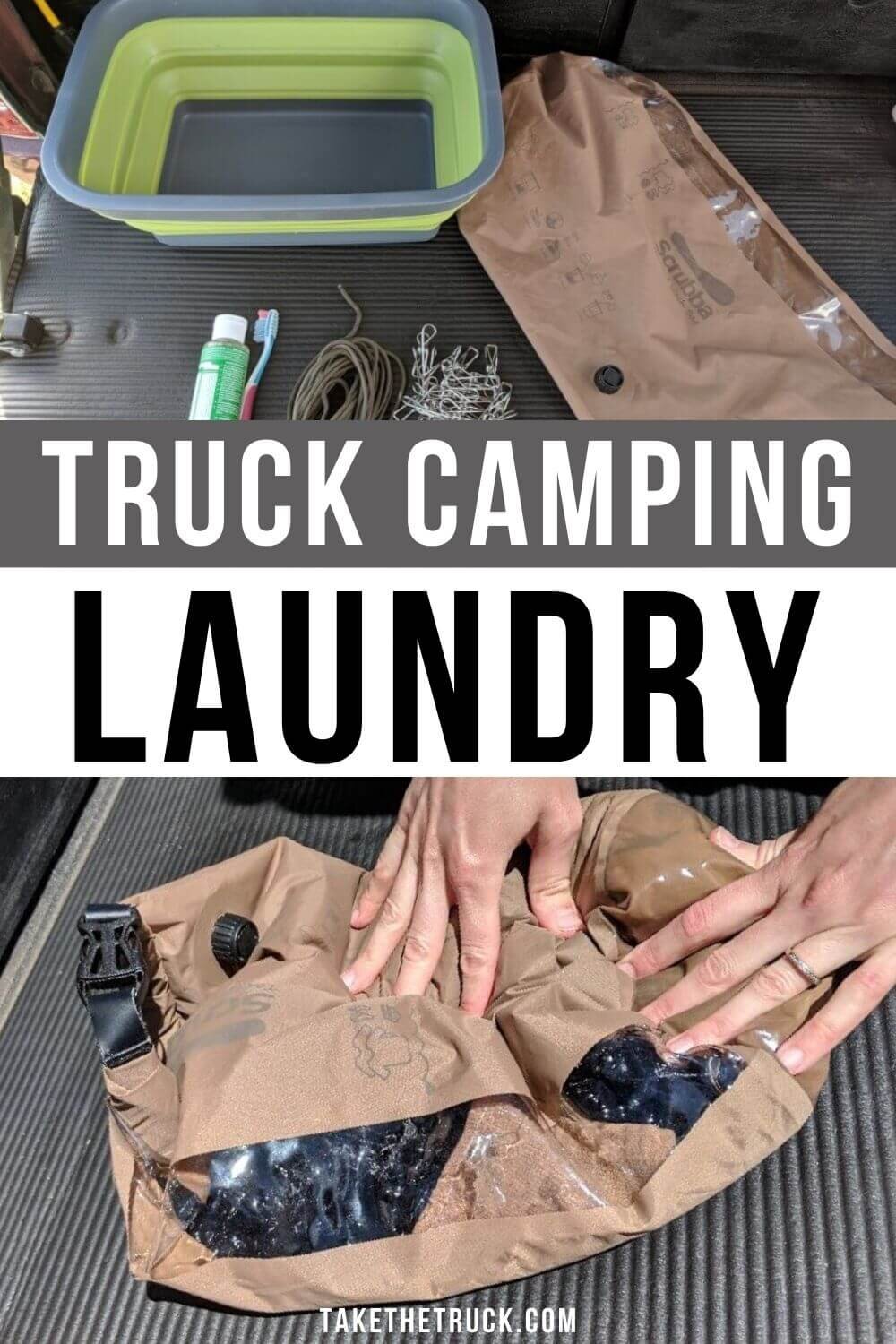 Wondering how to do laundry with little water while camping or traveling? This camping washing machine - the Scrubba Wash Bag - is great for doing camping laundry or as a travel laundry bag.