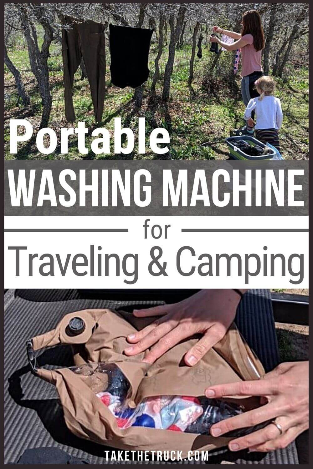 Wondering how to do laundry with very little water while camping or traveling? This camping washing machine - the Scrubba Wash Bag - is great for doing camping laundry or as a travel laundry bag.