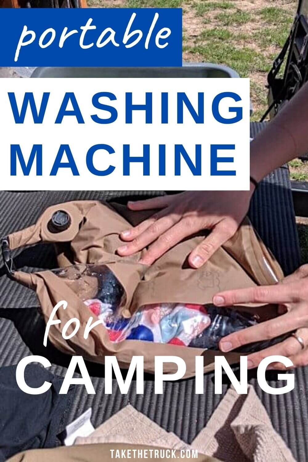 Wondering how to do laundry with very little water while traveling or camping? This camping washing machine - the Scrubba Wash Bag - is great for doing camping laundry or as a travel laundry bag.