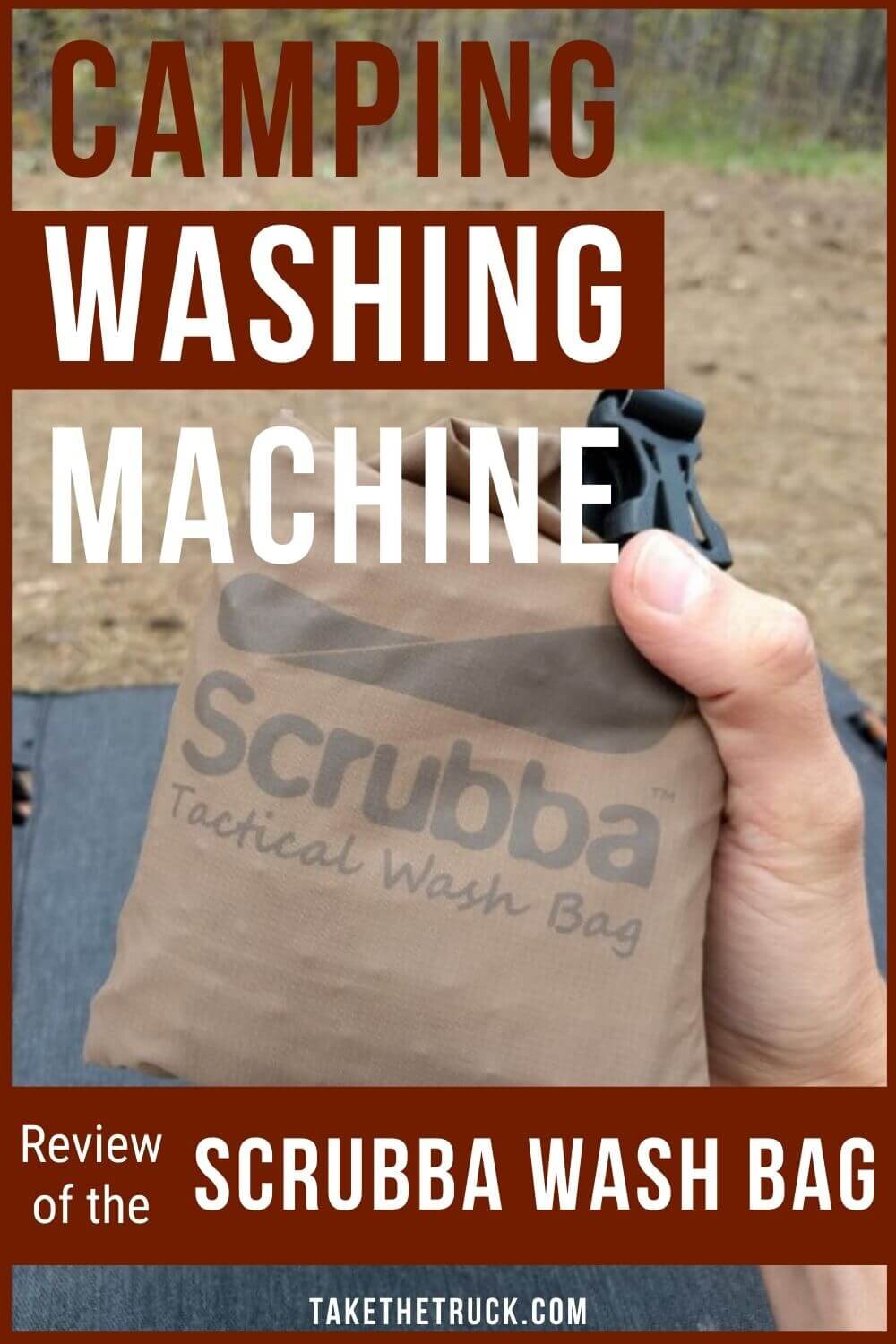 Wondering how to do laundry with very little water while camping or traveling? This camping washing machine - the Scrubba Wash Bag - is perfect for doing camping laundry or as a travel laundry bag.