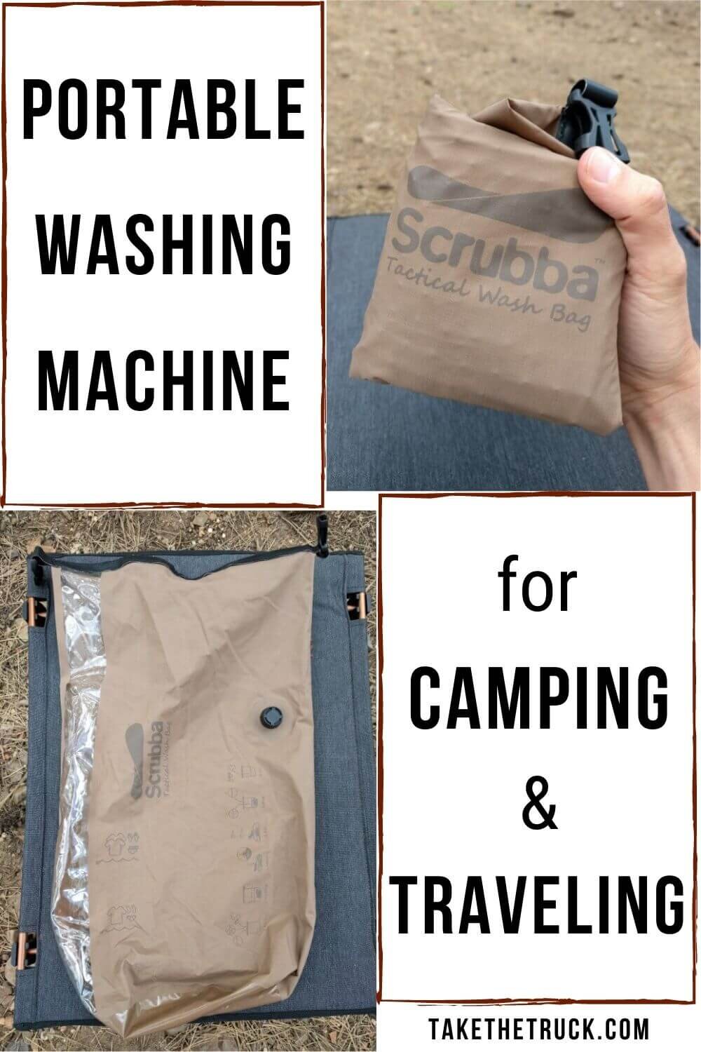Want to know how to do laundry with very little water while camping or traveling? This camping washing machine - the Scrubba Wash Bag - is great for doing camping laundry or as a travel laundry bag.