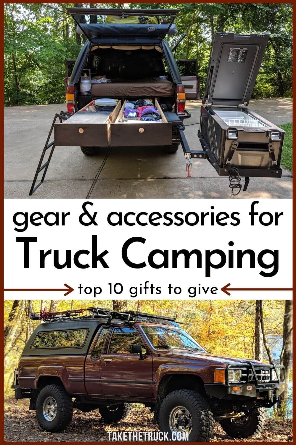 10 great outdoor Christmas gift ideas for camping friends and outdoor lovers-especially for truck bed camping!