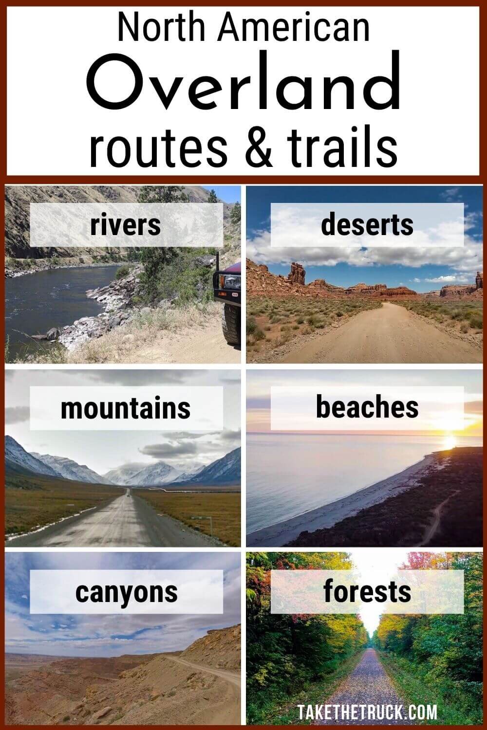 Overlanding routes and off road trails to improve your 4x4 &amp; overland travel skills! From overlanding road trips to difficult overlanding routes &amp; off road trails, there’s something for all!