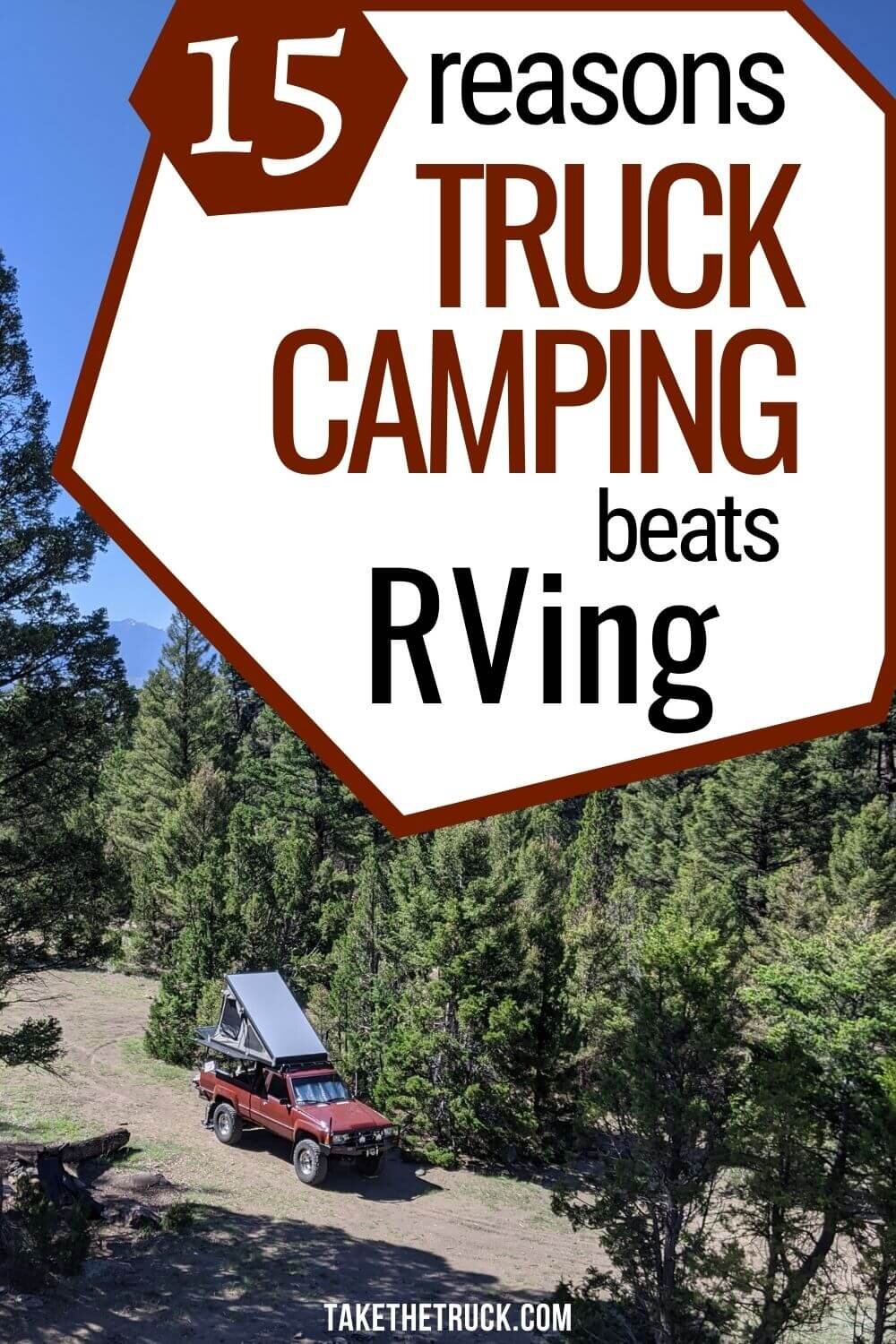 Trying to figure out RV vs camper? Here is a list of 15 reasons truck shell camping and truck camper traveling win out over RV travel. It will help with the decision of truck bed camper vs rv.