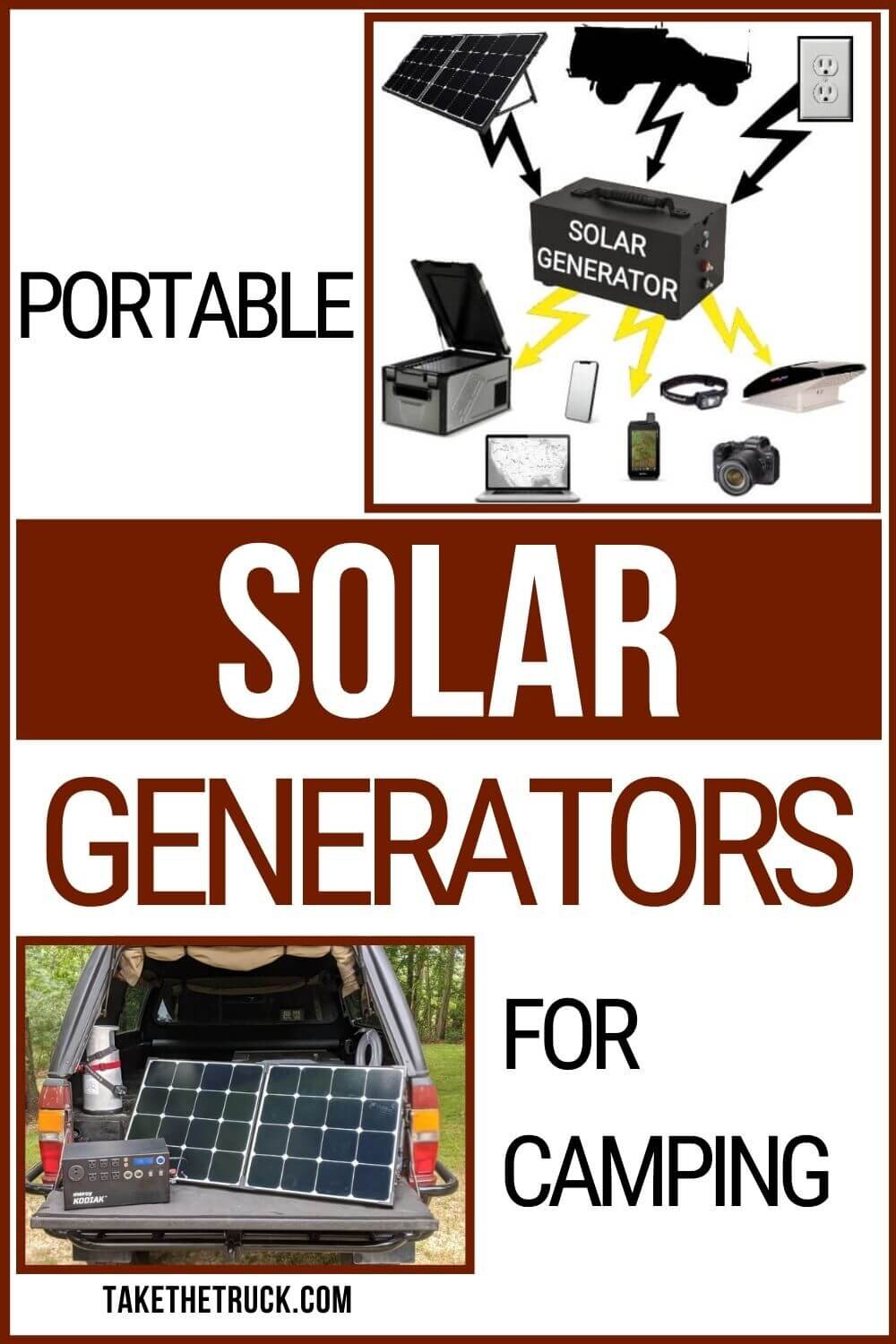 Learn about portable solar generators for camping. Camping solar power and overlanding solar power is easy to get with this post so you can figure out your solar power setup for camping off grid.