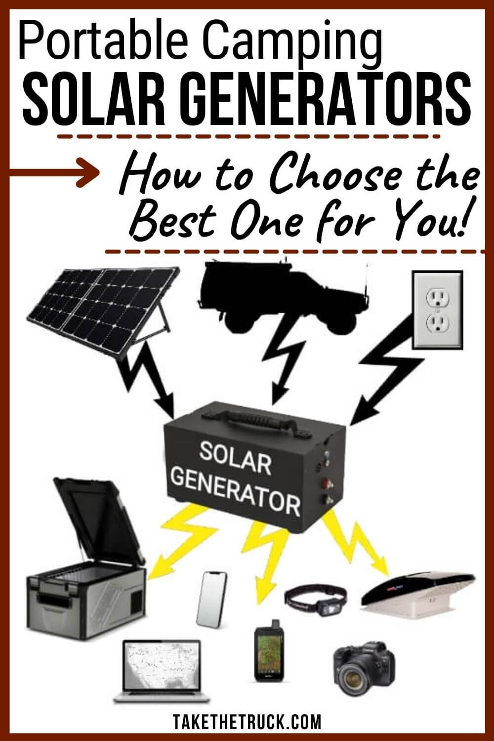 Read about portable solar generators for camping. Camping solar power and overlanding solar power is easy to get with this post so you can figure out your solar power setup for camping off grid.