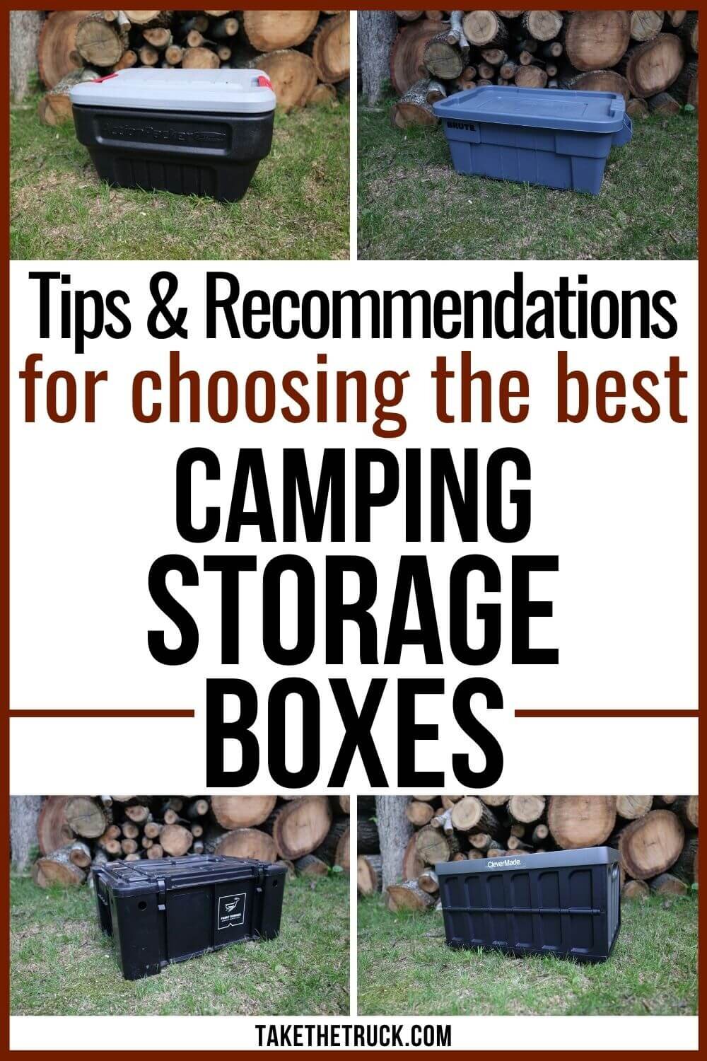 The best storage bins for camping, camping storage box ideas, and storage containers for camping. Many storage boxes for camping - overland storage, truck camper storage, car camping storage.