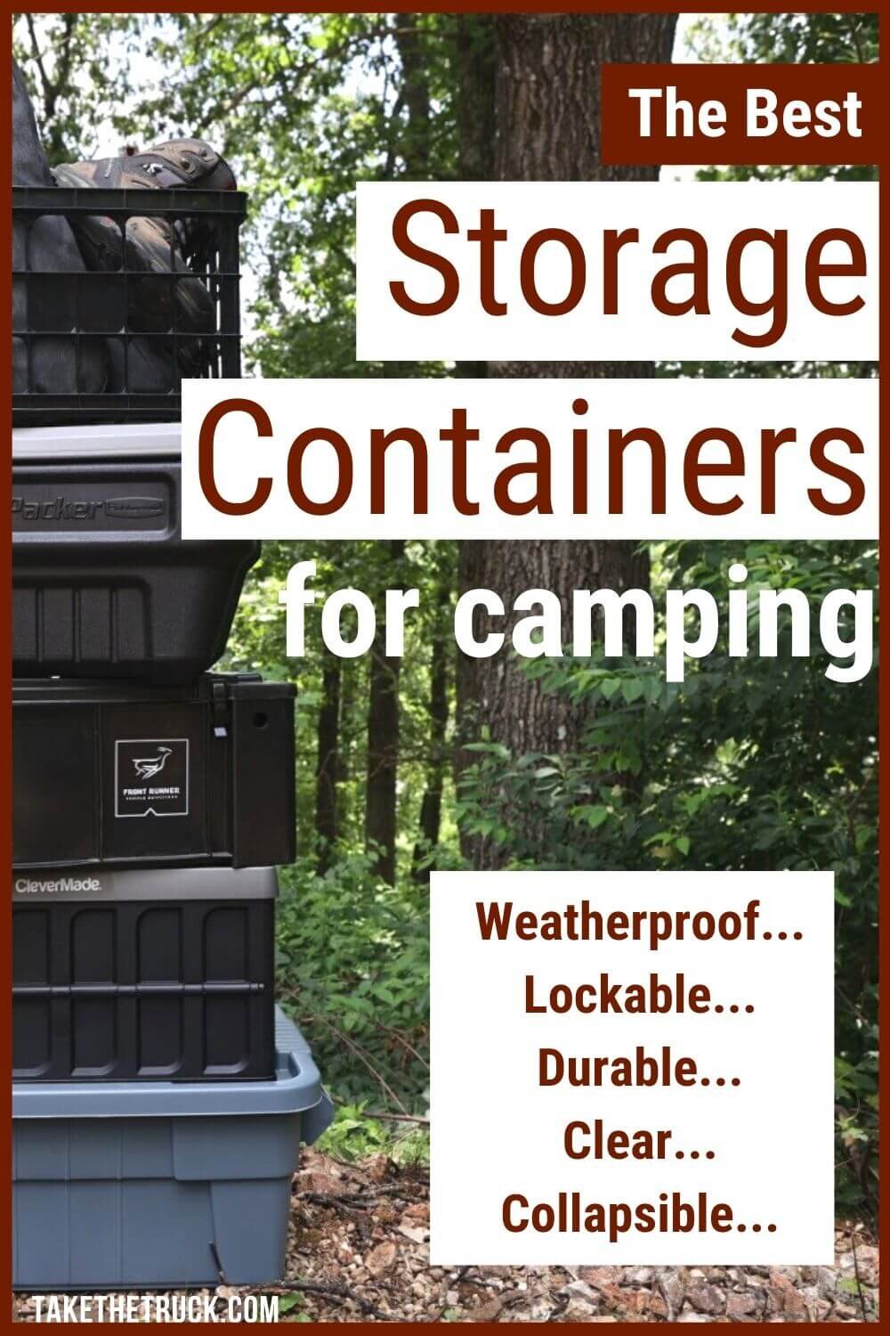 The Beginner's Guide to Camping Storage Boxes, Bins, and Containers