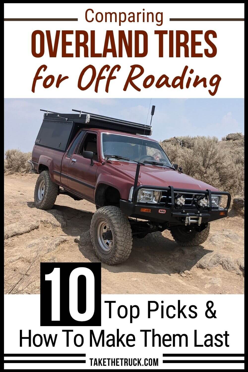 Find overland tires or off road tires for your overlanding vehicle. Know how to choose between all terrain truck tires, hybrid tires, or mud terrain tires - and 10 specific overlanding tires!