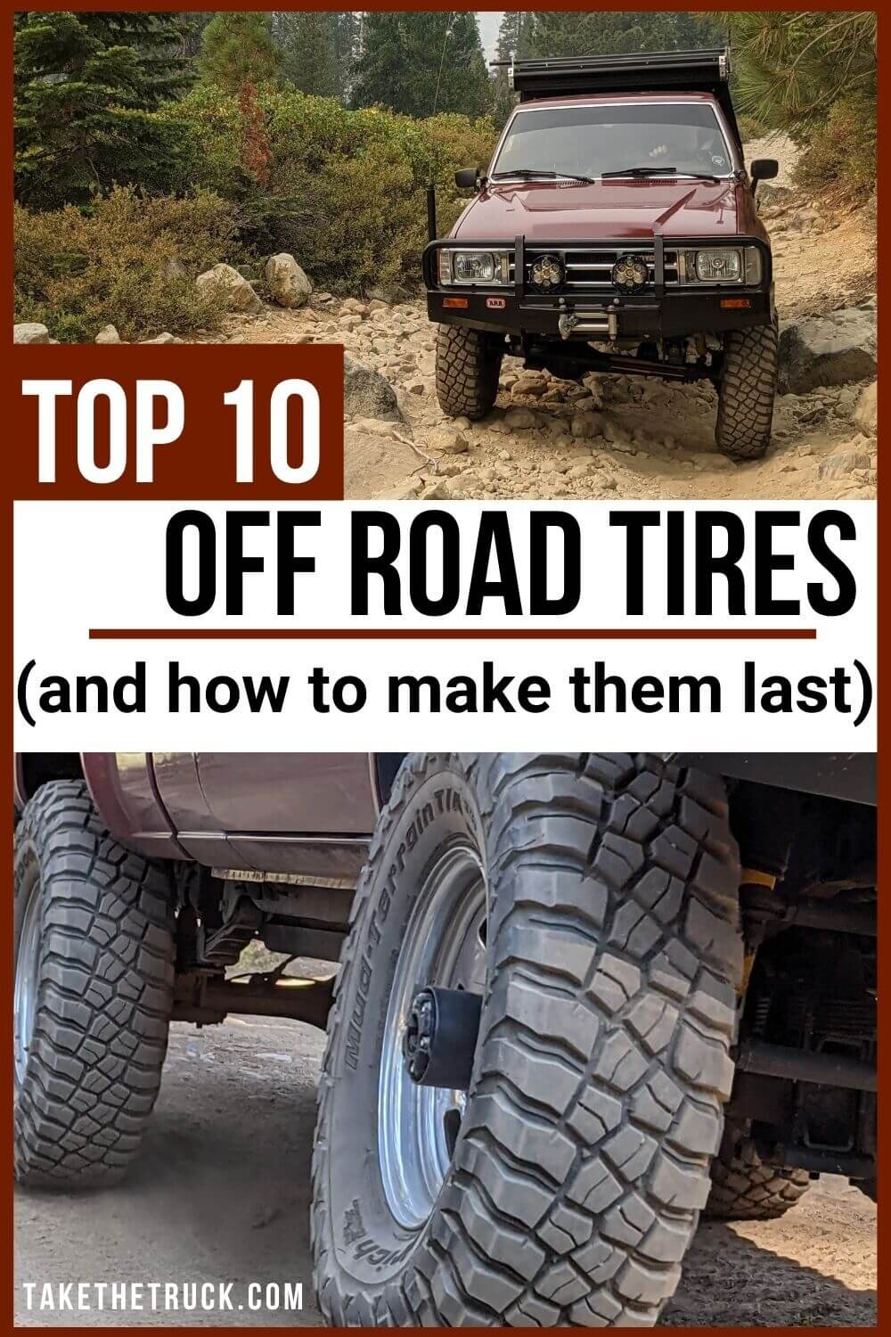 Find overland tires or off road tires for your overlanding vehicle. Learn how to choose between all terrain truck tires, hybrid tires, or mud terrain tires - plus 10 specific overlanding tires!