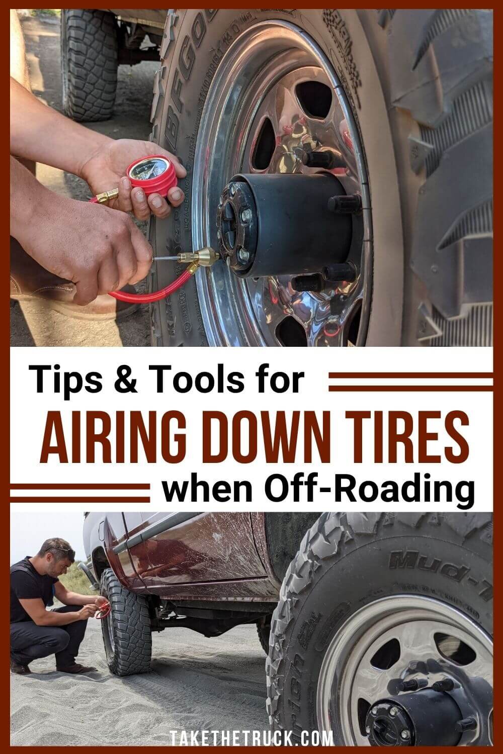 All about how to air down tires. Airing down overland tires or off road tires will improve your experience! Plus tool recommendations for airing down tires like off road air compressors. 