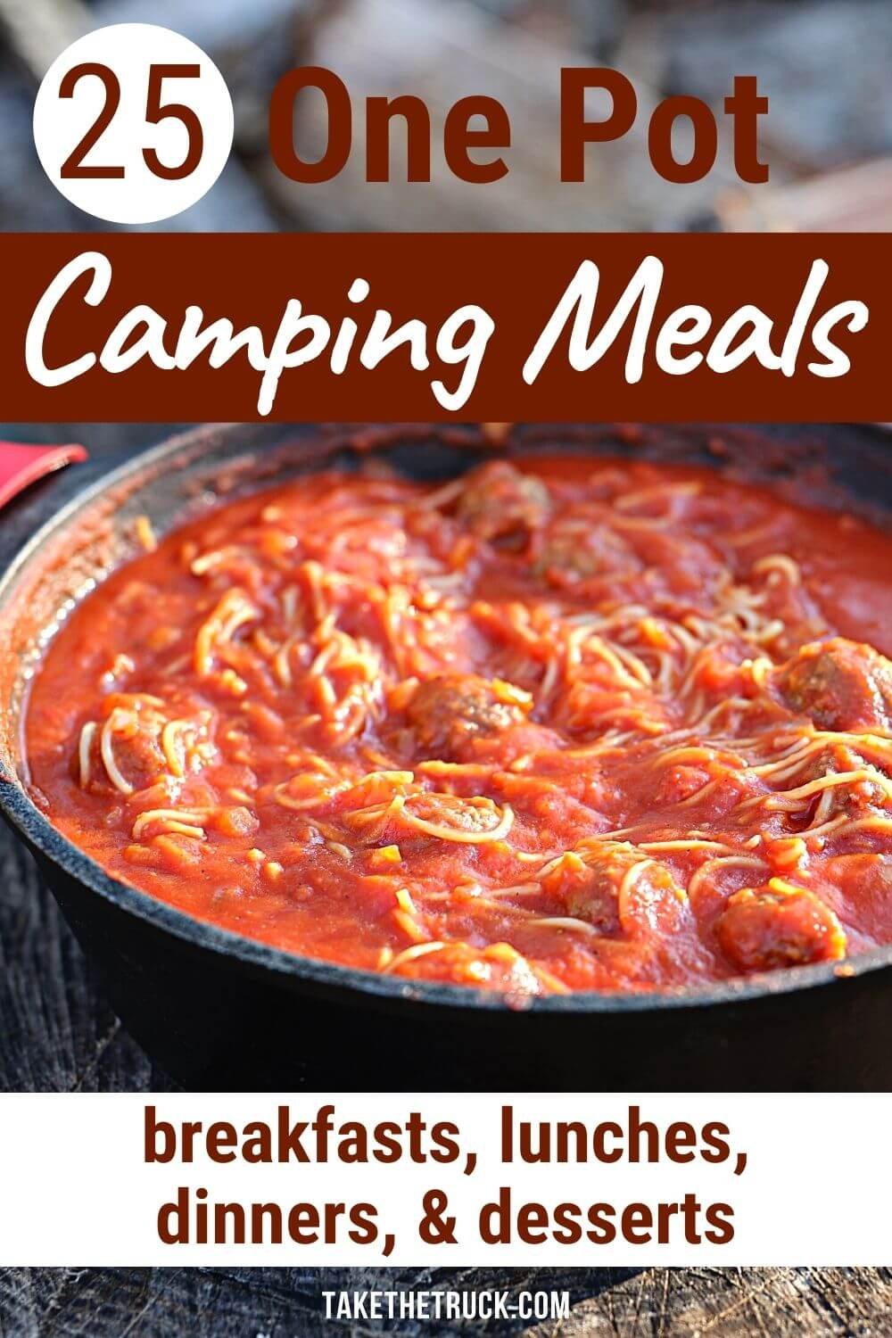 Simple one pot camping meals for families. Extra one pot camping meal dinner ideas. Camping one pot meals free printable showing all the one pot camping recipes.