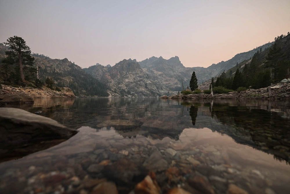 Upper Sardine Lake in Northern California is a fun place to visit