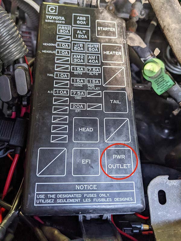 12v switched power location for LP9 off road amber running lights