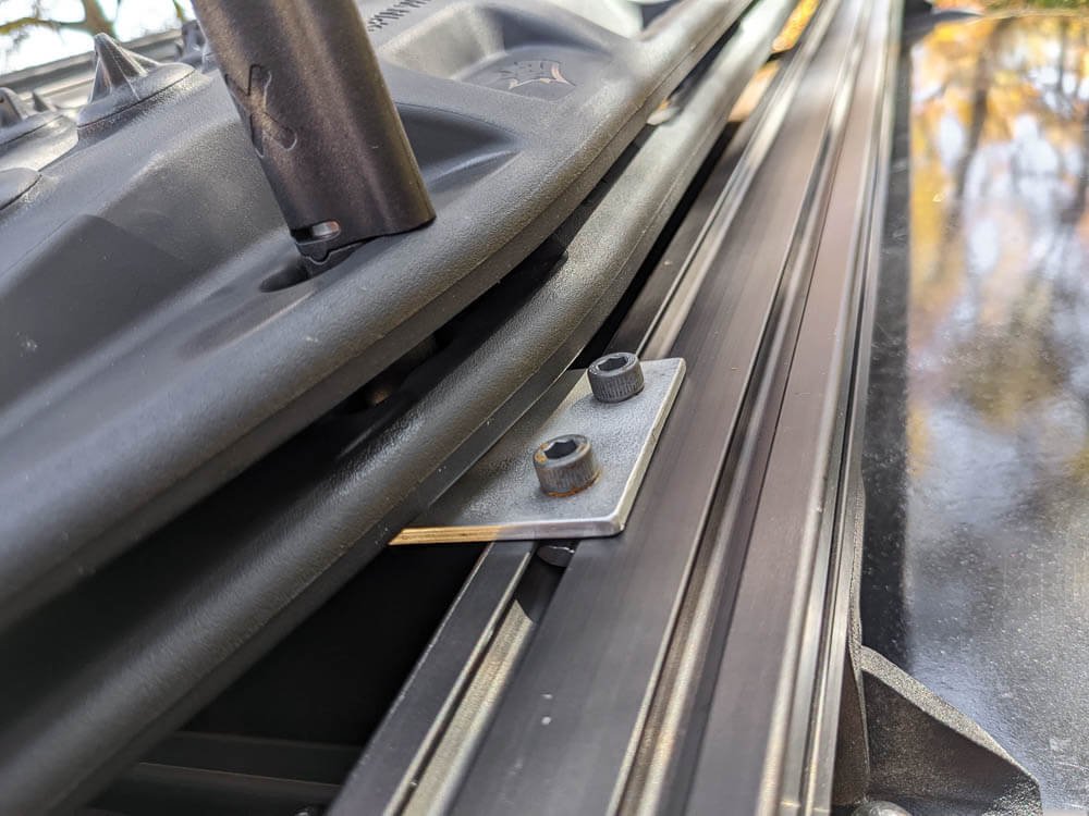 DIY maxtrax mounts for tacoma overland build roof rack