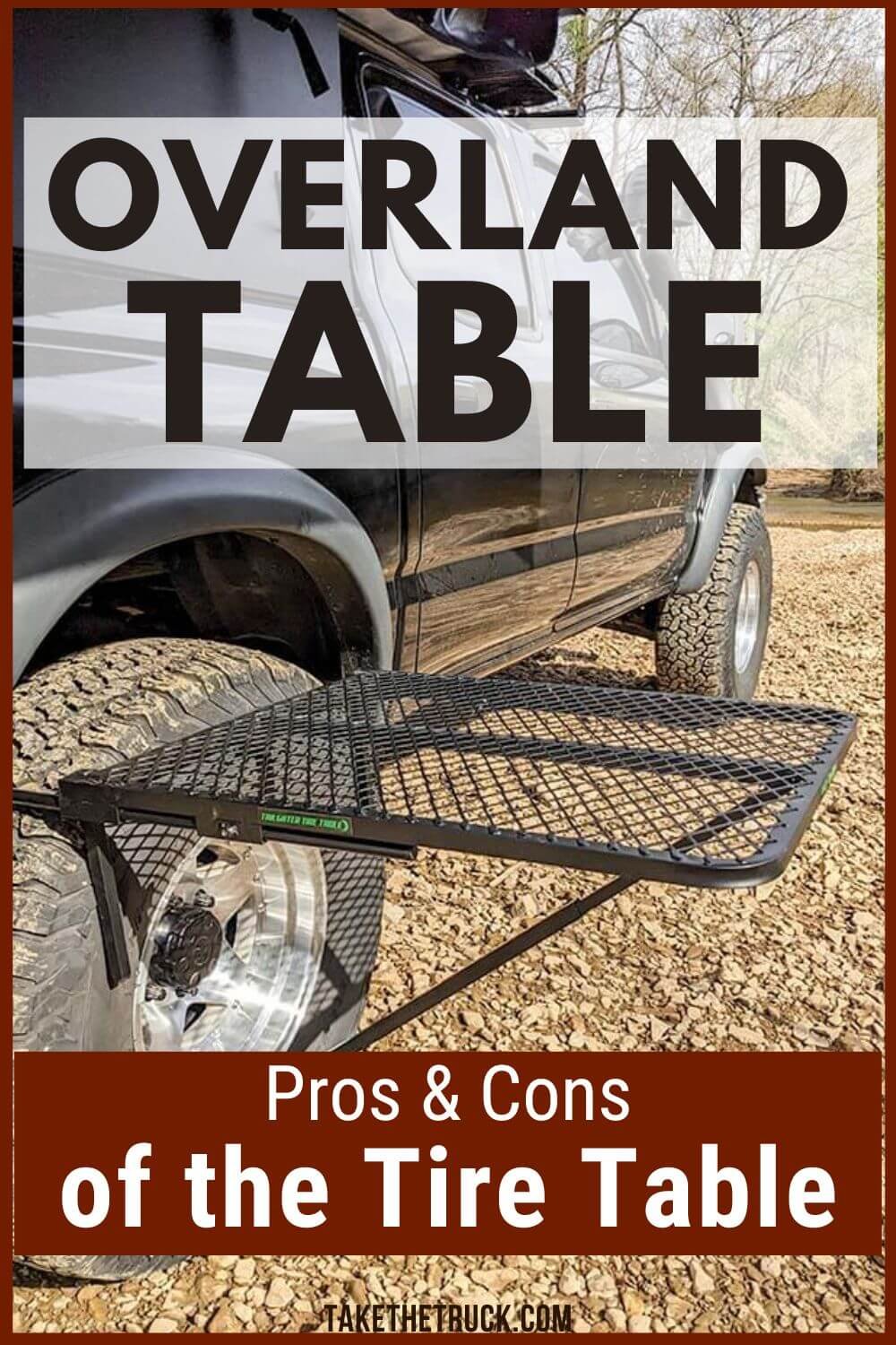 tire table | overlanding table | tyre table | camping table | outdoor table
