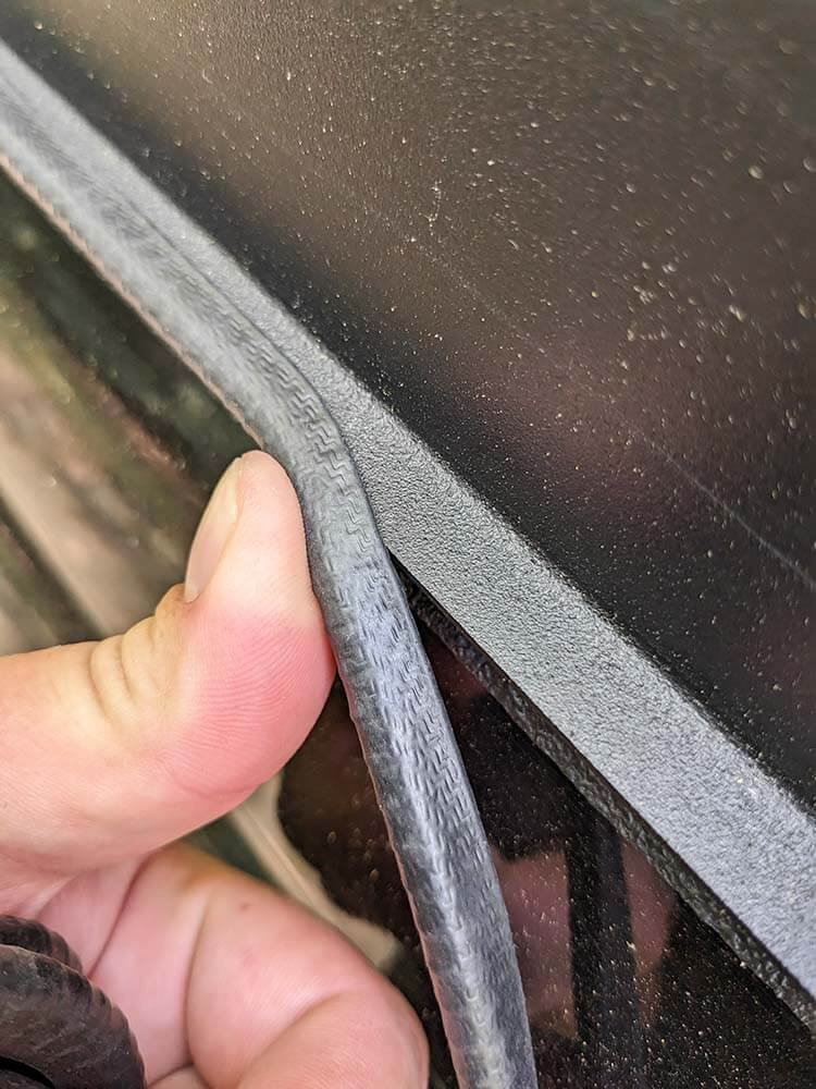 installing edge trim accessory on go fast camper side panel doors