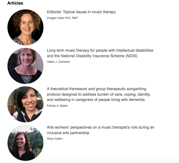 Source: Australian Music Therapy Association Website