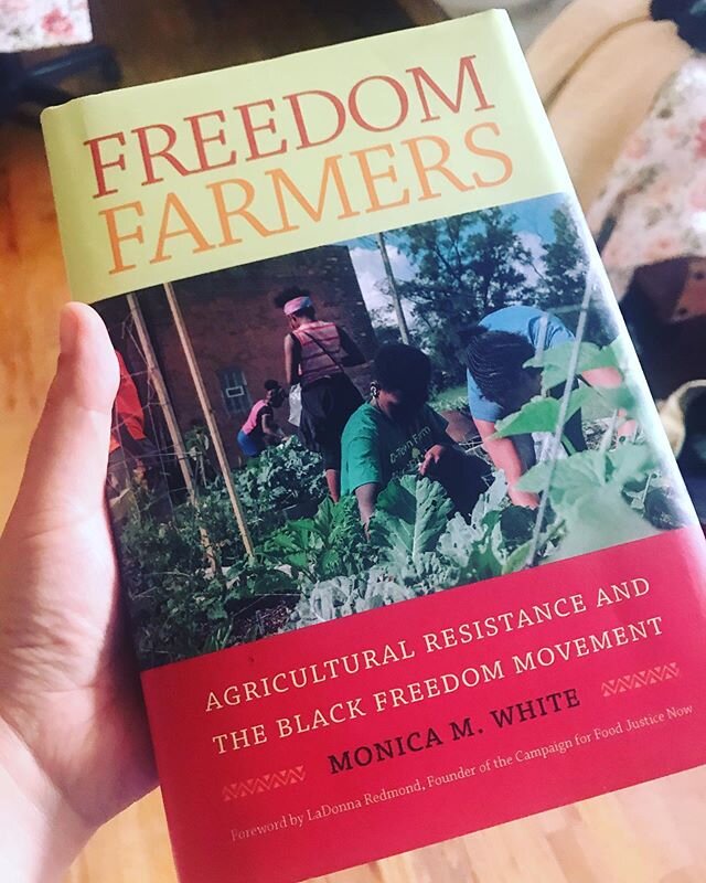 A friend let me steal this book from her bookshelf last summer and I&rsquo;m still holding it hostage. My limited US history education totally missed the part where the Freedom Farm Collective (1969), Tuskegee Farmers Institute (128 years old, and st