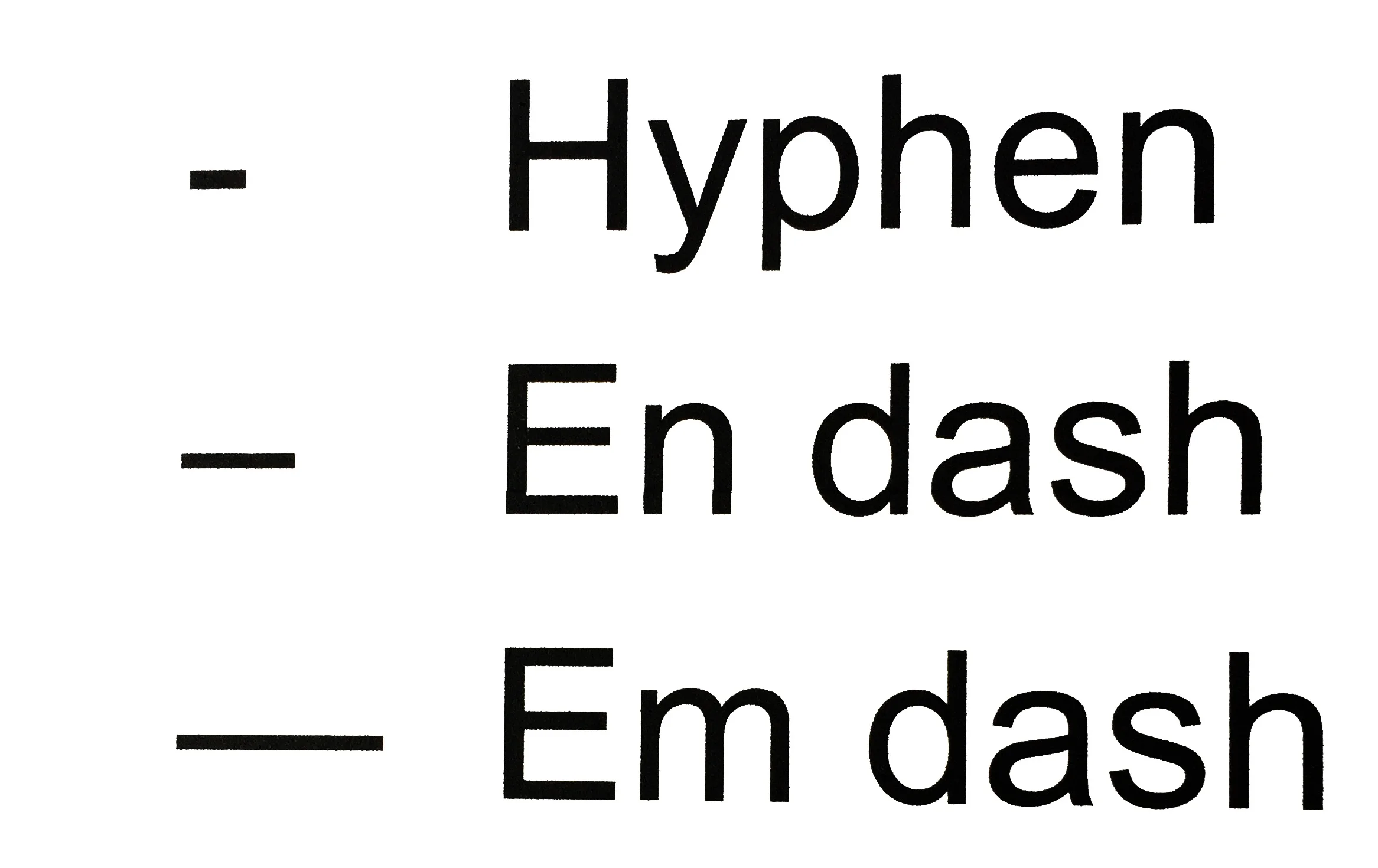 Don't be slap-dash with dashes
