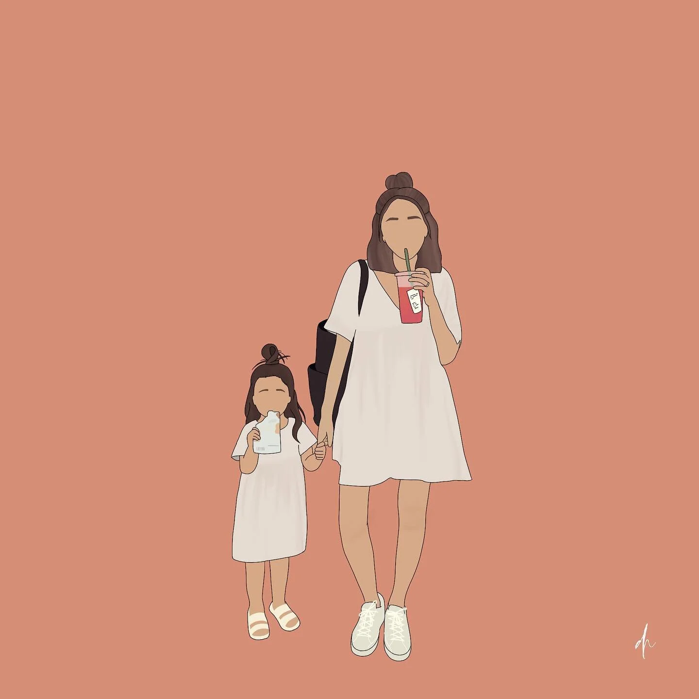 the kind of mom i hope to be in 10 years❣️
.
.
.
 #ipadpro #procreate #illustration #digitalart #digitalillustration #happybaes