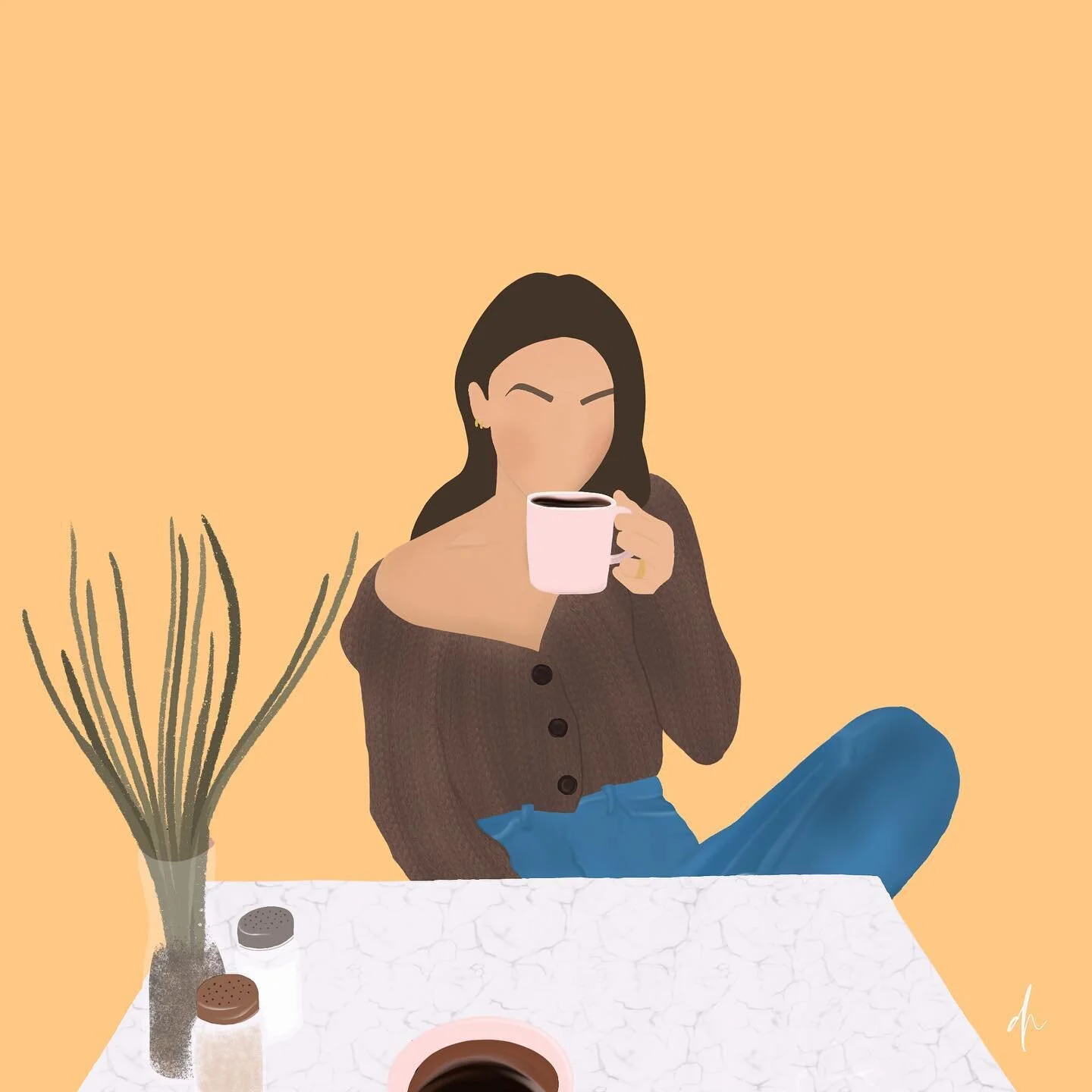 What I would do to have a nice cup of coffee in a cafe 🥺
(Also tried doodling in a different style 👀)
.
.
.
#procreate #illustration #art #digitalart #digitalillustration #influencer #ipadpro #allegrashaw