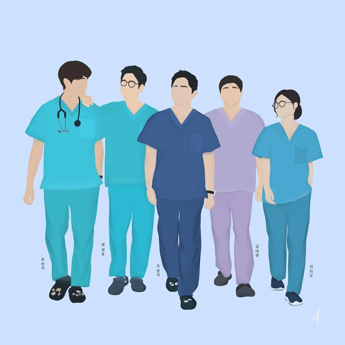 Dedicated to all the healthcare workers in the front lines. So much respect and appreciation 🥺 also hospital playlist is g r e a t 👍🏼
.
.
.
#procreate #illustration #art #digitalart #digitalillustration #kdrama #hospitalplaylist