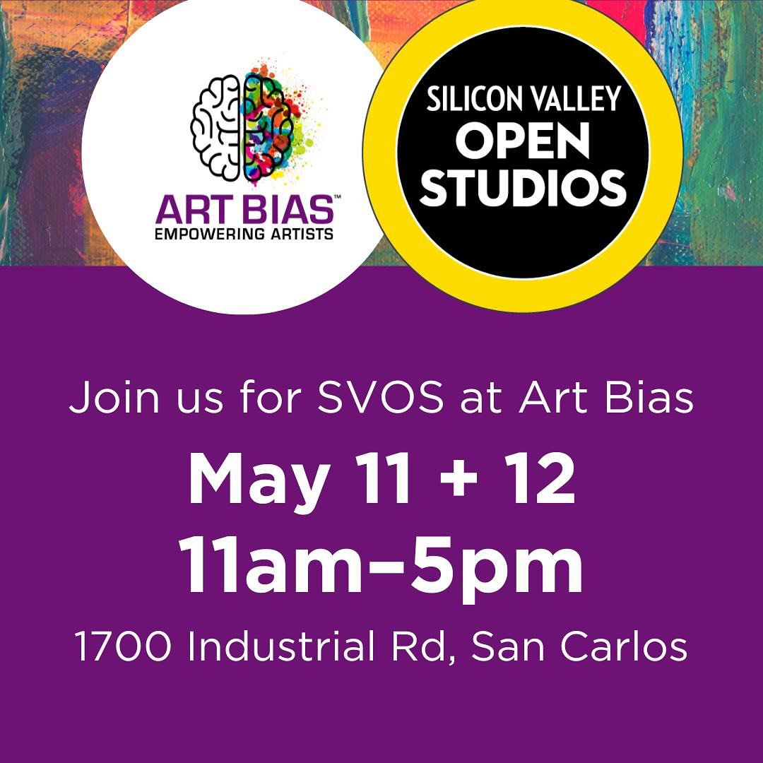 Save the date for Silicon Valley Open Studios - May 11 + 12th, 2024 from 11am - 5pm! Visit the working studios of 30 local artists right here at Art Bias - 1700 Industrial Road, San Carlos. Join us for lots of art, demos, refreshments, and music! 

F