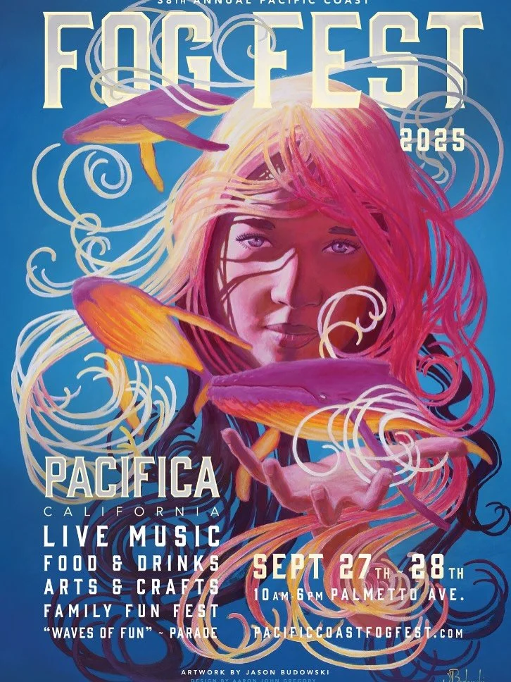 Visit and support Art Bias artist Megan Kaple Afansev and Habitat Studio on Saturday and Sunday, September 27 and 28th at Fog Fest in Pacifica, CA. It just kicked off at 10 AM today!! 

Enjoy the kick-off parade and local art, food, live music, and f