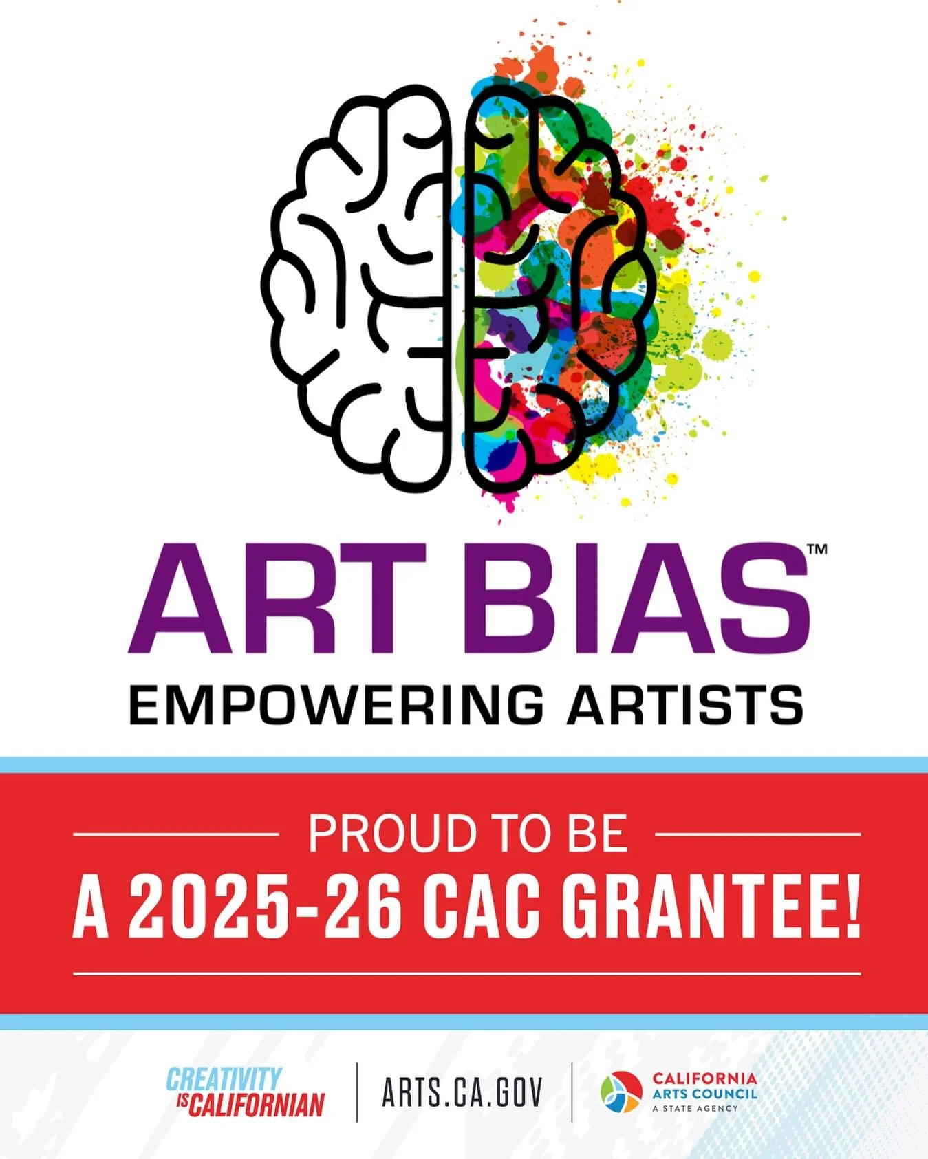 We&rsquo;re excited to share that Art Bias has been awarded a grant from the California Arts Council as part of its Youth Arts program! 

This grant will support the 4th year of a free, life-changing youth mentorship program at Art Bias. The program 