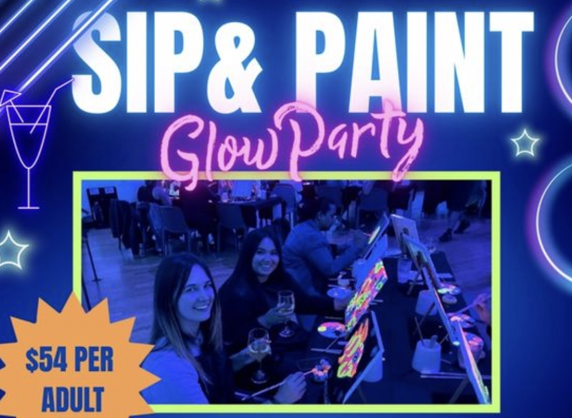 Sip &amp; Paint Glow Party with Kimberly Abbi