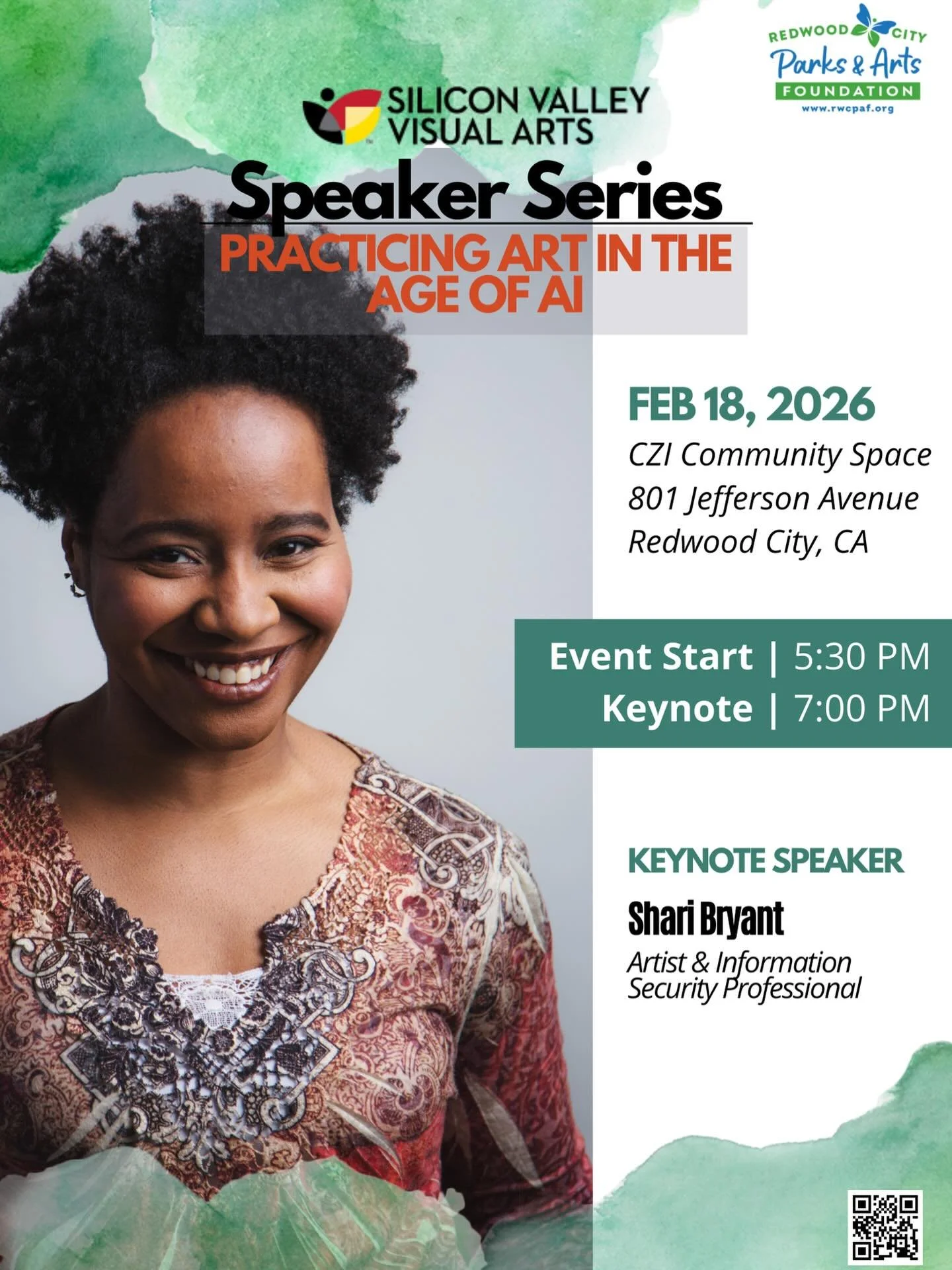 Art Bias artist Shari Bryant will be the keynote speaker on Practicing Art in the Age of AI on Wednesday, February 18 at the Chan Zuckerberg Community Space. Event starts at 5:30 PM.

The event is free and everyone is welcome but registration is requ