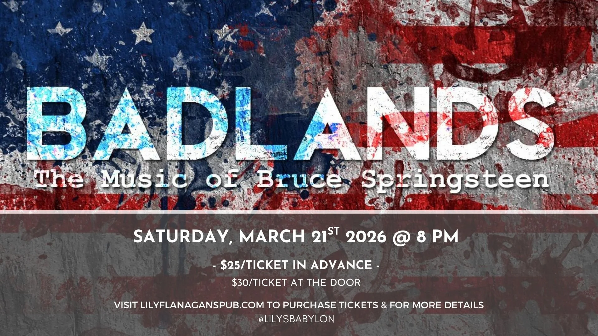 Badlands: Tribute to the music of Bruce Springsteen